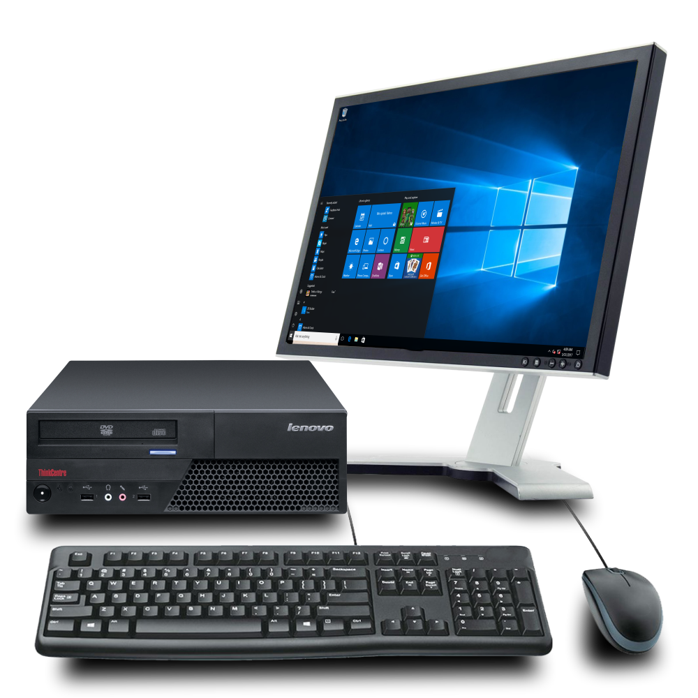 PC SET Lenovo Thinkcenter M70, Οθόνη 19', ενσύρματο πληκτρολόγιο & ποντίκι