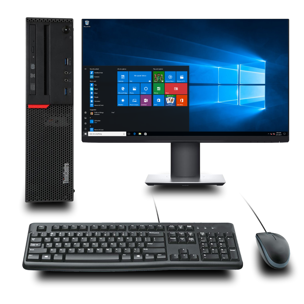 PC SET LENOVO M700 SFF, Οθόνη 24'' ενσύρματο πληκτρολόγιο & ποντίκι