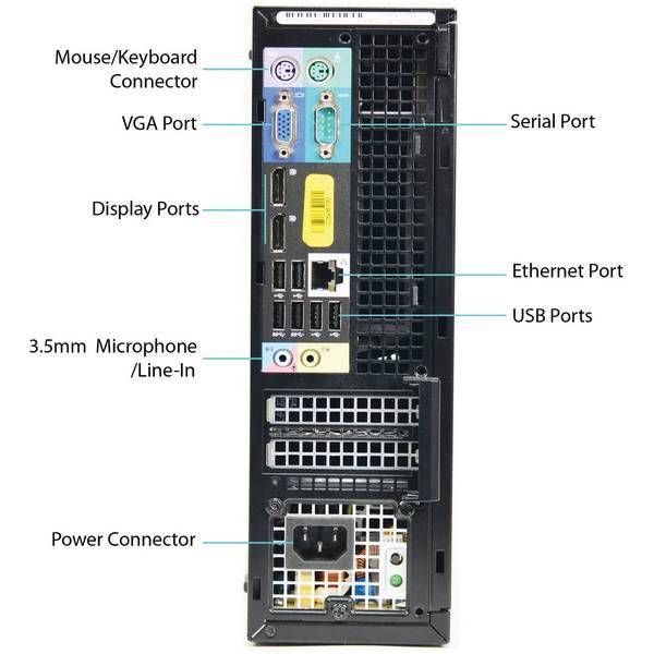 Dell Optiplex 7010 SFF (Intel Core i5-3470/2.9 GHz/4GB/120GB SSD/Intel HD Graphics)